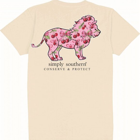 Cherry Lion Tracker Simply Southern Shirt 1day SALE - Picture 2 of 2